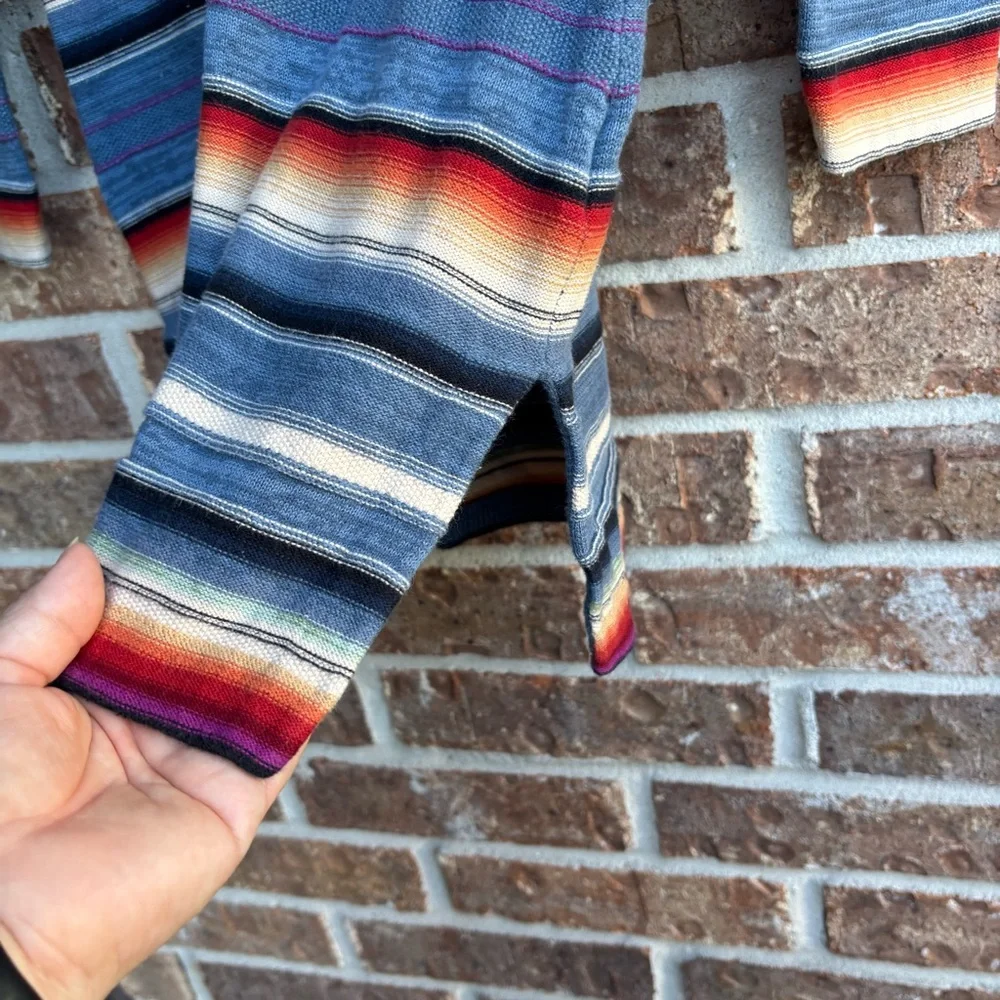 RALPH LAUREN Serape Western Sunset Sweater Multicolored tunic top